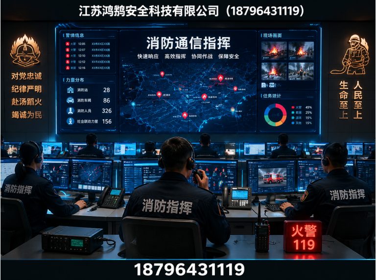 肇庆消防通信指挥展示图